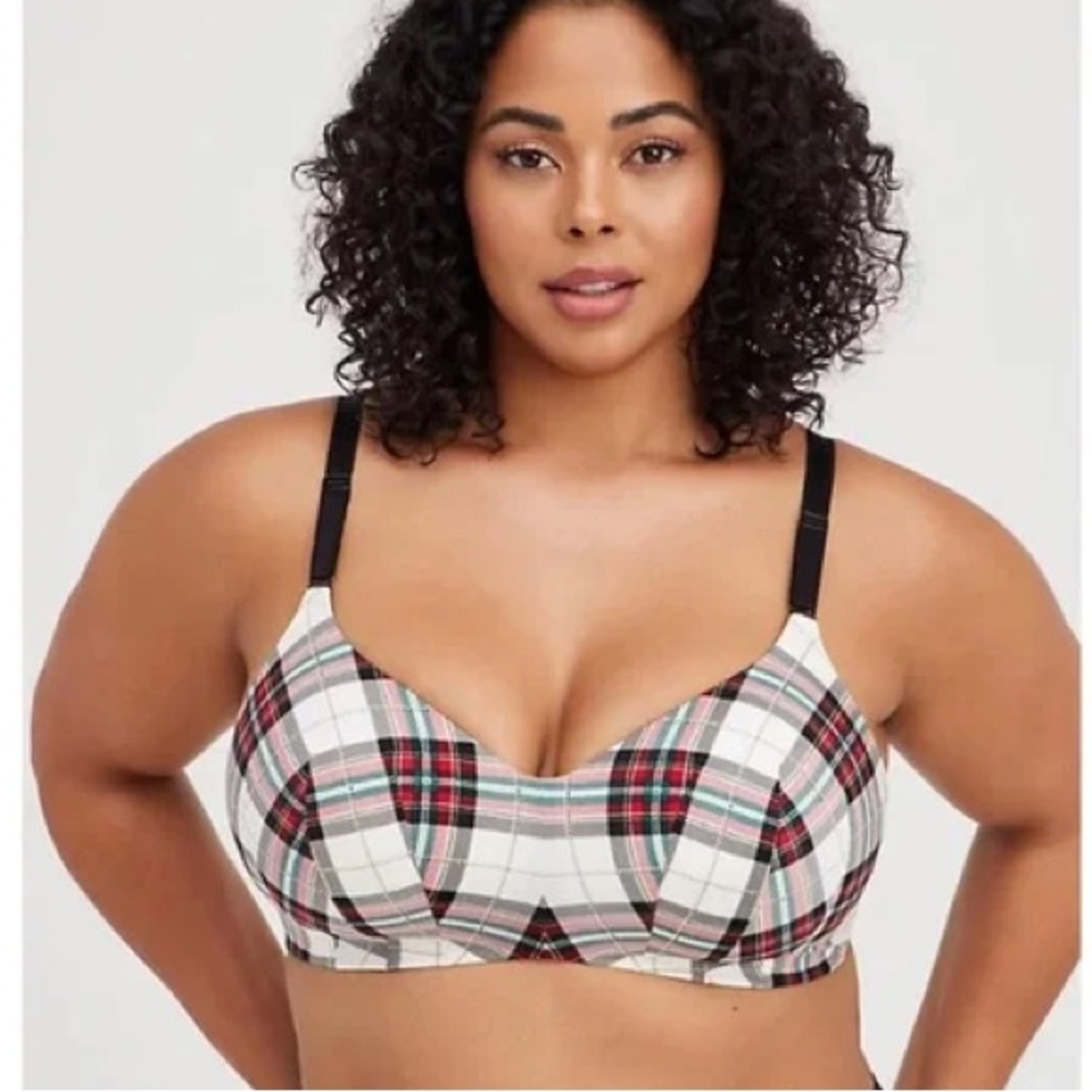 Torrid Plaid Women's Intimate Bra 44C